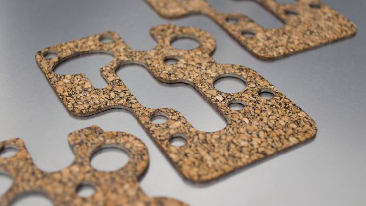 Cut cork gaskets